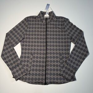 NWT Sigrid Olsen Golf & Tennis Womens Full Zip Jacket Sz Lg resortwear UPF 50